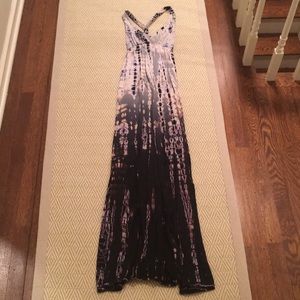 Tie dye maxi dress